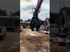 दो सिलेंडर शक्तिशाली स्क्रैप स्टील कतरनी मशीन hardox 450