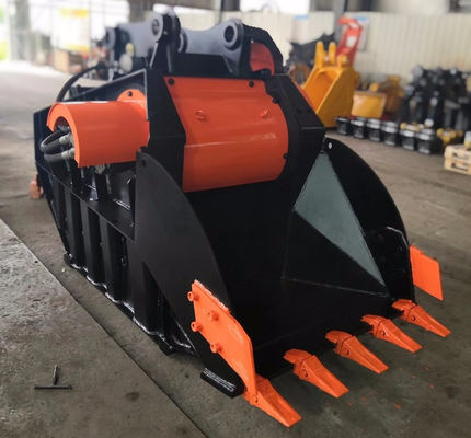 खरीदें 1-8m3 उच्च शक्ति इस्पात उत्खनन रॉक क्रशर बाल्टी 350 बार online manufacture
