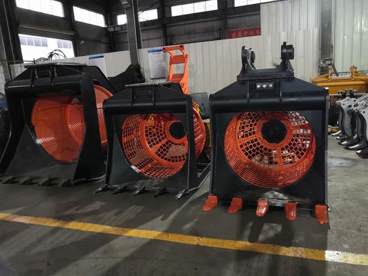 खरीदें हाइड्रोलिक घुमावदार पत्थर स्क्रीनिंग जाल 7-10t खुदाई के लिए बदलते घुमावदार स्क्रीनिंग बाल्टी online manufacture