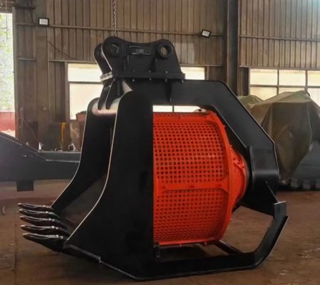 OEM घुमावदार स्क्रीनिंग बाल्टी के लिए खुदाई मशीन 12 टन 360 डिग्री रोटेशन