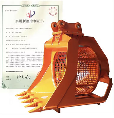 Q355B Q690D NM400 Hardox450 स्क्रीनिंग बकेट संलग्नक खुदाई मशीनों के लिए